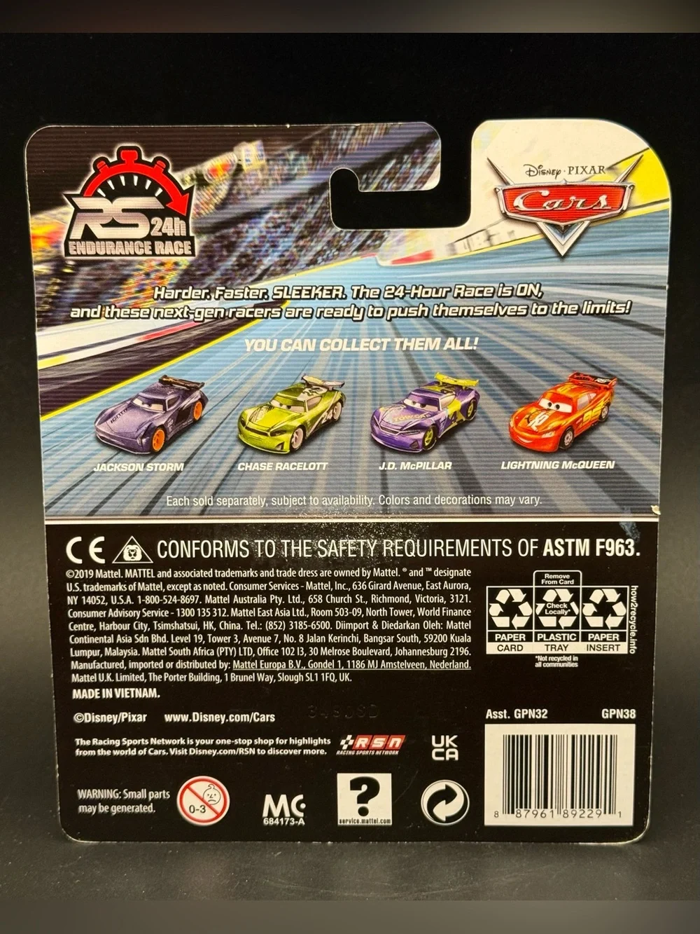 Disney Pixar Cars Color Shift Paint Job Chase Racelott Brand New